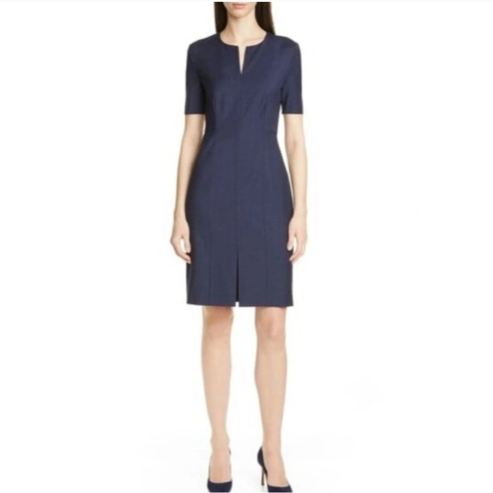 Boss Hugo Boss Delysia Navy Sheath Dress - Picture 11 of 11